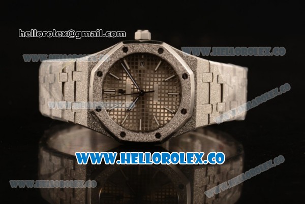 Audemars Piguet Royal Oak Clone AP Calibre 3120 Automatic Steel Case with Grey Dial and Steel Bracelet (EF) - Click Image to Close